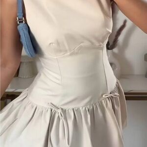 Zara Cream Midi Dress